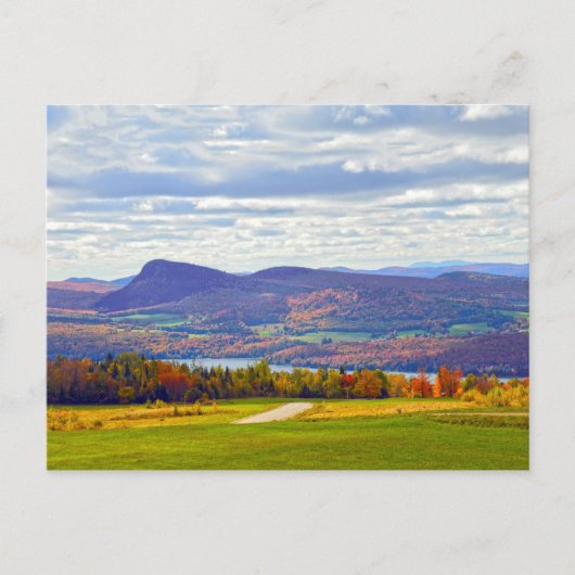Meer van Willoughby, Vermont, in het najaar Briefkaart (Voorkant)