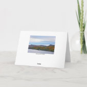 Meer van Willoughby, Vermont, in het najaar Kaart (Achterkant)