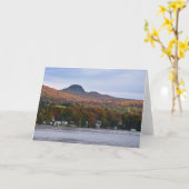 Meer van Willoughby, Vermont, in het najaar Kaart (Gele Bloem)