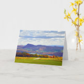 Meer van Willoughby, Vermont, in het najaar Kaart (Gele Bloem)