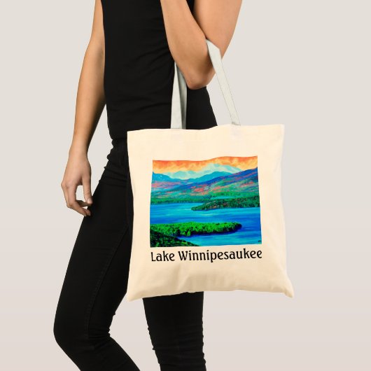 Meer van Winnipesaukee Canvas tas (Voorkant (product))