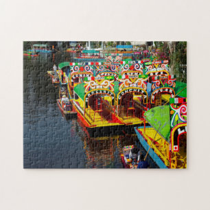 Meer van Xochimilco Mexico. Legpuzzel