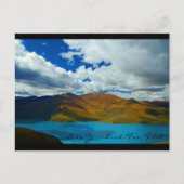 Meer van Yamdrok-Tso in Tibet Briefkaart (Voorkant)