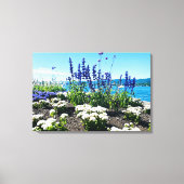 Meer van Zürich Bloemen Canvas Afdruk (Voorkant)
