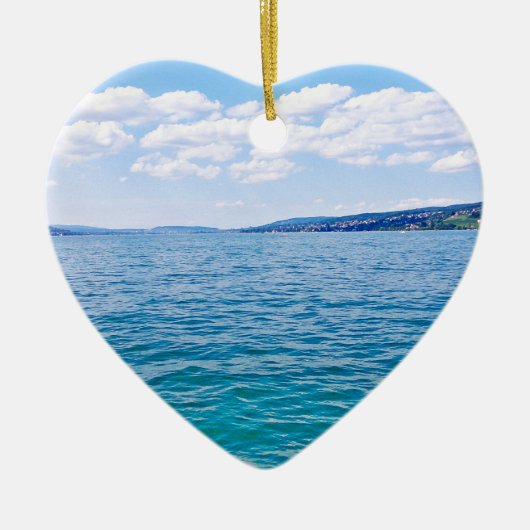 Meer van Zürich Keramisch Ornament (Voorkant)