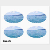 Meer van Zurich Ovale Sticker (Vel)