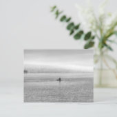 Meer van Zurich Single Sculler Feestdagenkaart (Staand voorkant)