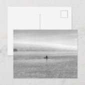 Meer van Zurich Single Sculler Feestdagenkaart (Voorkant / Achterkant)