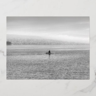Meer van Zurich Single Sculler Folie Feestdagen Briefkaart