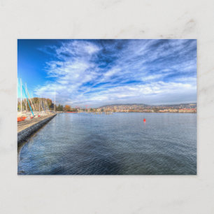 Meer van Zurich Vista Briefkaart