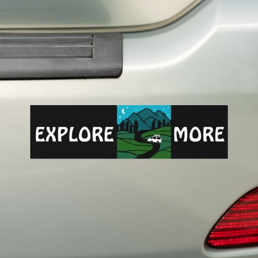 MEER VEELVOUDIGE camper RVing Bumpersticker (Op auto)