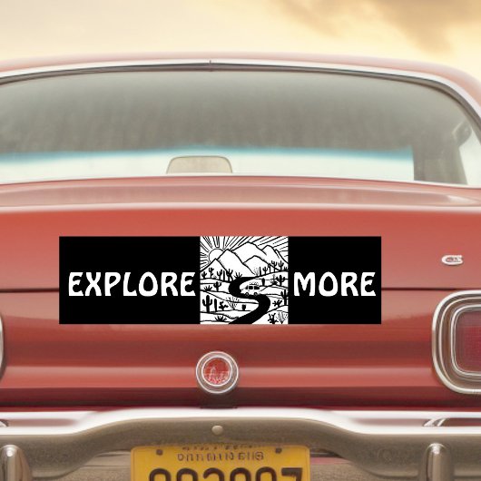 MEER VEELVOUDIGE camper RVing Bumpersticker