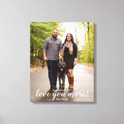 Meer verloving foto canvas afdruk (Voorkant)