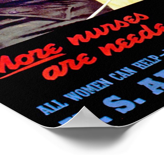 Meer verpleegkundigen nodig poster (Hoek)