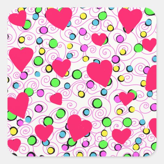 Meer Vierkante Sticker (Voorkant)