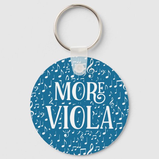 Meer Viola - Blue White Music Sleutelhanger (Voorkant)