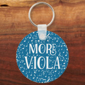 Meer Viola - Blue White Music Sleutelhanger (Voorkant)