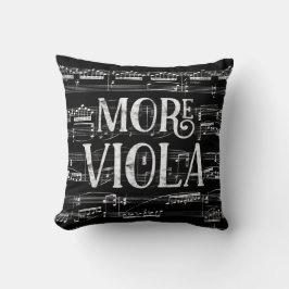 Meer Viola Chalkboard - Black White Music Kussen