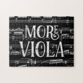 Meer Viola Chalkboard - Black White Music Legpuzzel (Horizontaal)