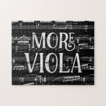 Meer Viola Chalkboard - Black White Music