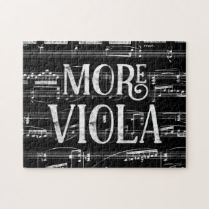 Meer Viola Chalkboard - Black White Music Legpuzzel