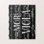 Meer Viola Chalkboard - Black White Music Legpuzzel (Verticaal)