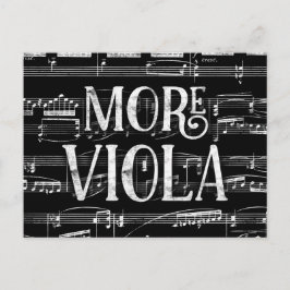 Meer Viola Schoolbord - Zwarte Witte Muziek Briefkaart