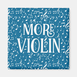 Meer Violin - Blauwe witte muziek Magneet