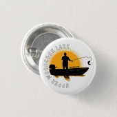 Meer vissen Michigan Ronde Button 3,2 Cm (Voorkant /achterkant)