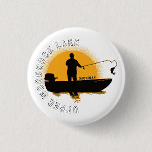 Meer vissen Michigan Ronde Button 3,2 Cm