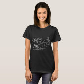 Meer vissen Minder zorgen T-shirt (Voorkant volledig)