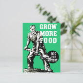Meer voedsel verbouwen briefkaart (Staand voorkant)
