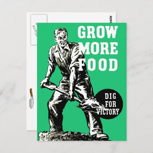 Meer voedsel verbouwen briefkaart (Voorkant / Achterkant)