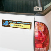 Meer volgers.  Twitter Bumpersticker (Op Truck)