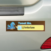 Meer volgers.  Twitter Bumpersticker (Op auto)