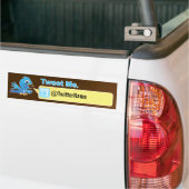Meer volgers.  Twitter Bumpersticker (Op Truck)