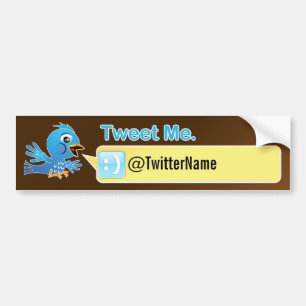 Meer volgers. Twitter Bumpersticker