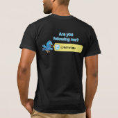 Meer volgers.  Twitter T-shirt (Achterkant)