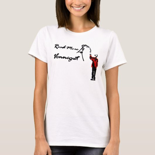 MEER VONNEGUT LEZEN T-SHIRT (Voorkant)