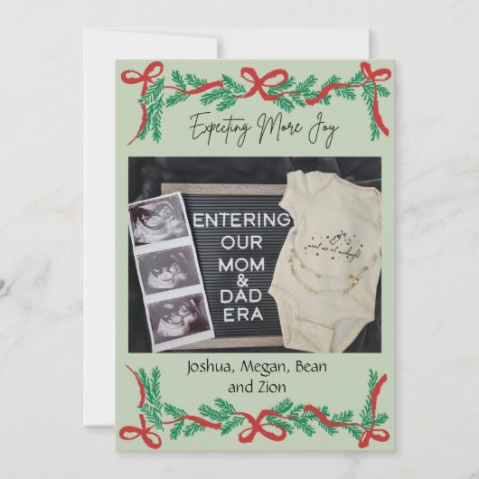 Meer vreugde verwachten Kerstkaart (Voorkant)