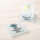 Meer vriendelijkheid Onderzetter Glazen Onderzetter (Schuin)