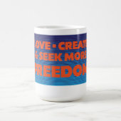 Meer Vrijheid Retro Koffiemok (Center)