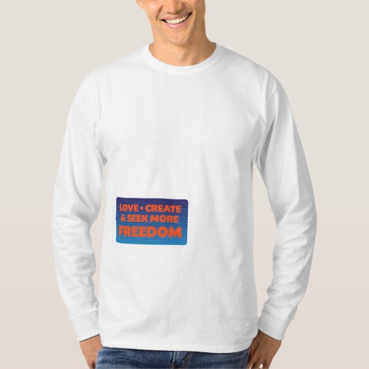 Meer Vrijheid Retro T-shirt (Voorkant)