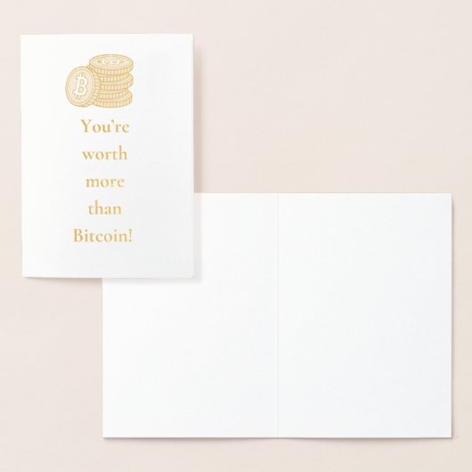 Meer waard dan Bitcoin! Verjaardag Kaart Crypto (Display)