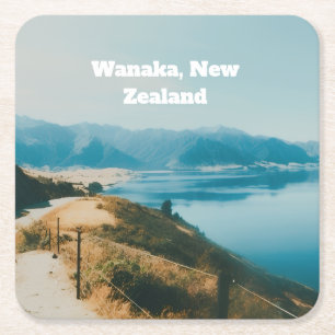 Meer Wanaka, Zuidereiland, Nieuw-Zeeland Kartonnen Onderzetters