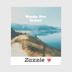 Meer Wanaka, Zuidereiland, Nieuw-Zeeland Sticker
