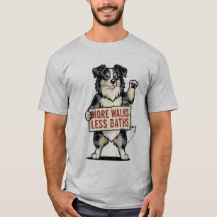 Meer Wandelen Minder Baden Hond Shirt