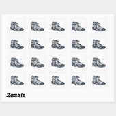 Meer wandelen, minder piekeren vierkante sticker (Vel)