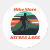 Meer wandelen, minder stress en Sticker (Voorkant)