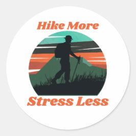 Meer wandelen, minder stress en Sticker